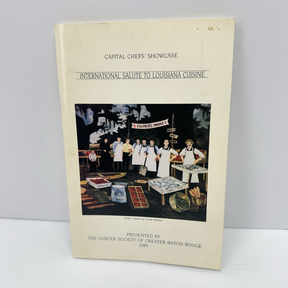 Vintage 1985 Capital Chefs' Showcase Louisiana Celebrates Cookbook Cajun Recipes